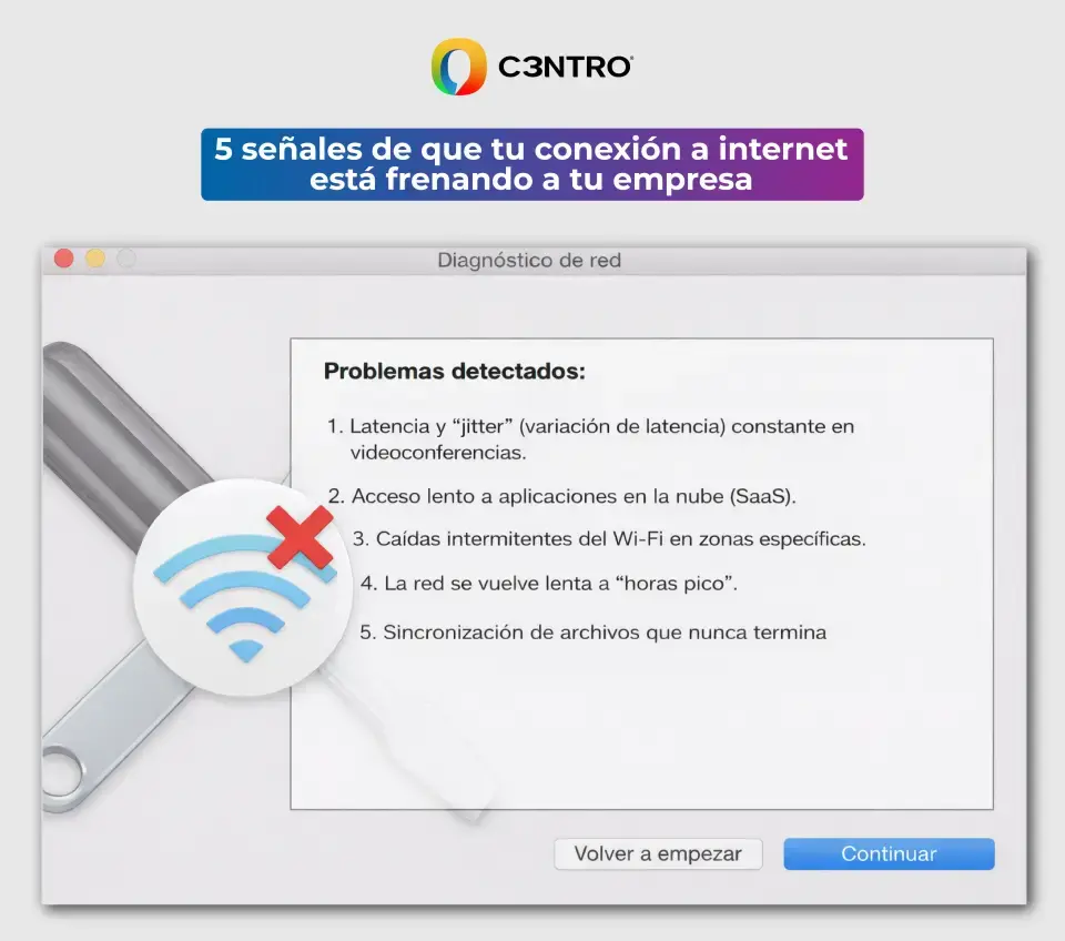 5 señales de que está fallando tu internet empresarial
